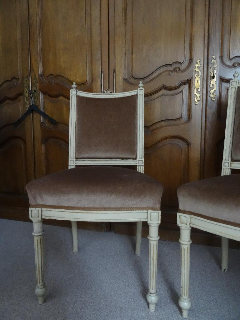 Paire de chaises de style LOUIS XVI époque +- 1895, Antiquités & Art, Enlèvement