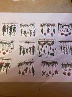 Scrapbooking 20 stickers kerst takken, Hobby en Vrije tijd, Scrapbooking, Ophalen, Nieuw