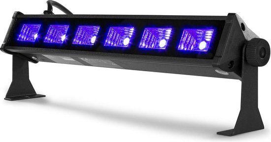 Blacklight bar met 6 UV LED's - 3W per LED, Ophalen, Zo goed als nieuw, Licht