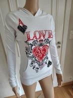 Nieuwe hoody truitje met print, Enlèvement ou Envoi, Taille 34 (XS) ou plus petite