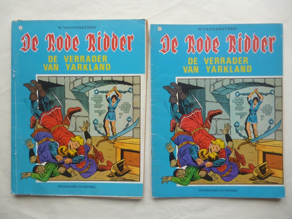 1ste (proef)druk De Rode Ridder 67. De verrader van Yarkland, Gelezen, Karel Biddeloo, Eén stripboek, Ophalen of Verzenden