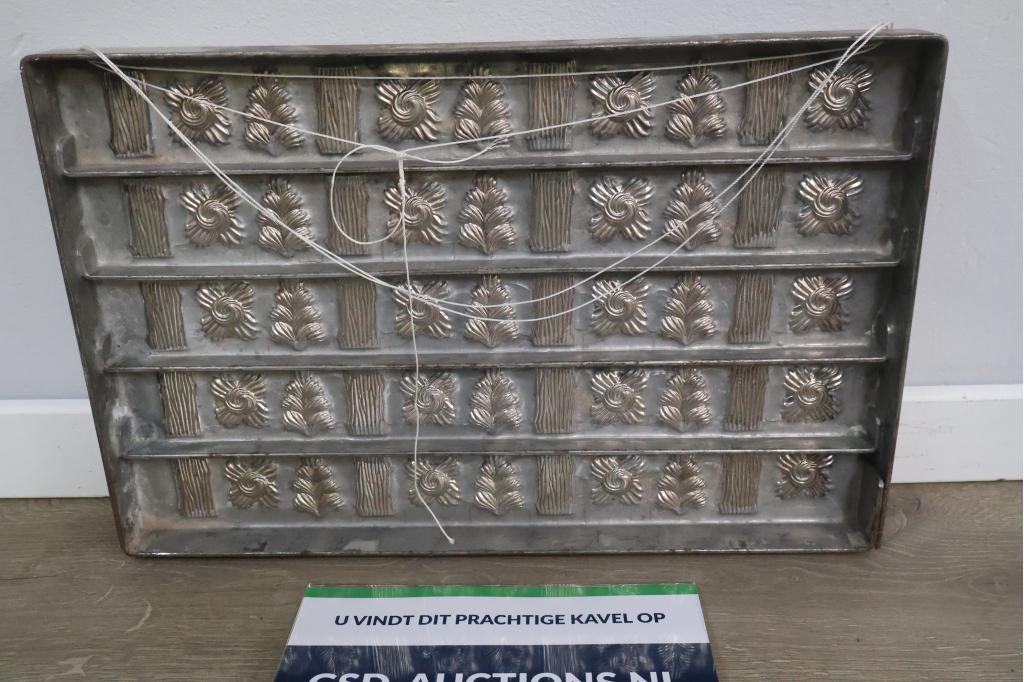 Vintage metalen chocolademal, Ophalen of Verzenden