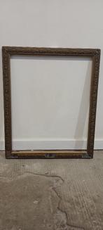 Cadre Ancien Bois Doré Style Classique – 44,5 x 54,5 cm, c49, Enlèvement, Utilisé, Bois