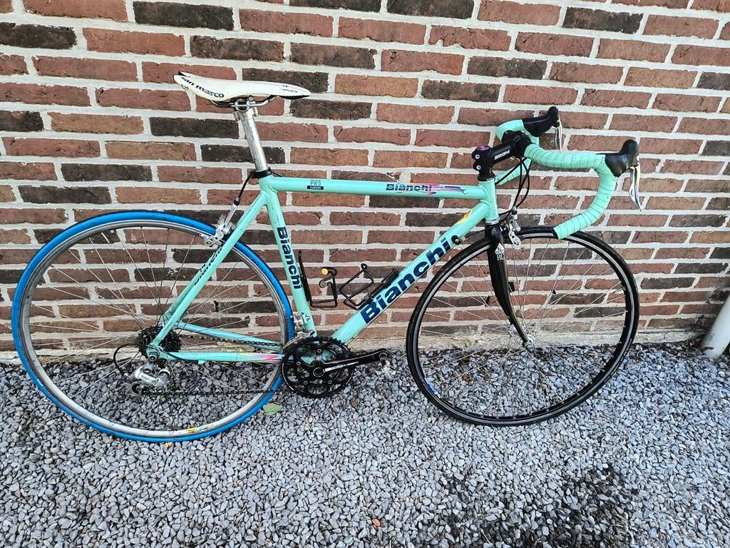 Bianchi fiets Mega Pro aluminium maat 53, Ophalen, Gebruikt, Velgrem, Aluminium