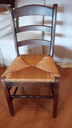 eettafel + 6 stoelen, Ophalen, Gebruikt, Eikenhout, 50 tot 100 cm