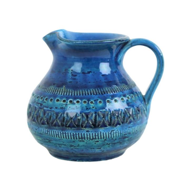 Blauwe Bitossi Vaas Oorvaas Rimini Blue Aldo Londi Design, Antiek en Kunst, Antiek | Vazen, Ophalen of Verzenden