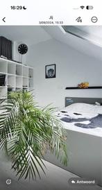Bed: lattenbodem + kader twijfelaar 1m40, Huis en Inrichting, Ophalen, Gebruikt, 140 cm, Twijfelaar