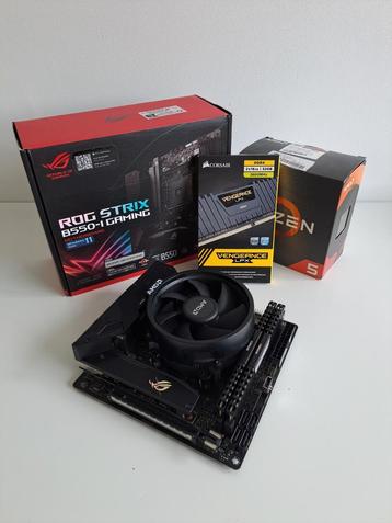 AMD Ryzen 5 5600, Asus B550-I, 32GB DDR4-3600, 12-core, Enlèvement ou Envoi, 4 Ghz ou plus, Socket AM4