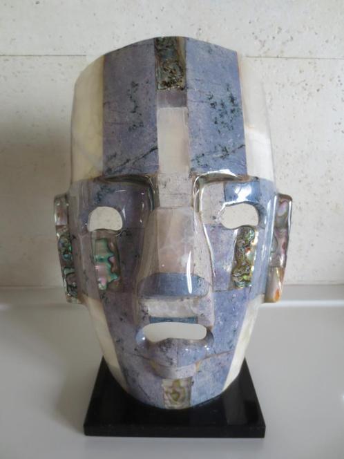 Dodenmasker van halfedelstenen, Antiek en Kunst, Curiosa en Brocante, Ophalen of Verzenden