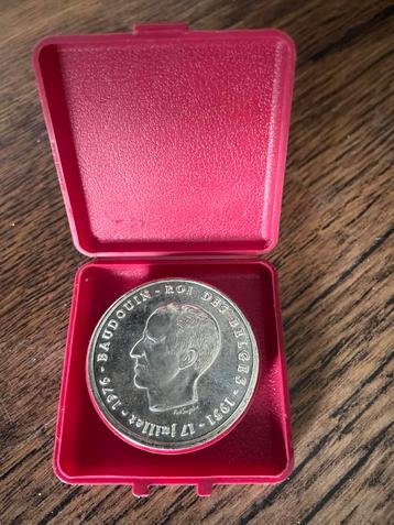 Munt 25 jaar Koning Boudewijn op de troon, Ophalen, Zilver