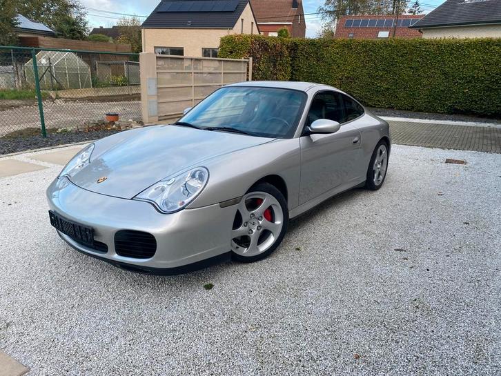 Porsche 996 C4S Manueel 2002, Auto's, Porsche, Particulier, Open dak, Benzine, Coupé, Handgeschakeld, Zilver of Grijs, Zwart, Leder