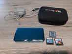 Nintendo 3DS met R4 card vol spellen, Games en Spelcomputers, Spelcomputers | Nintendo 2DS en 3DS, Met games, Blauw, Ophalen of Verzenden