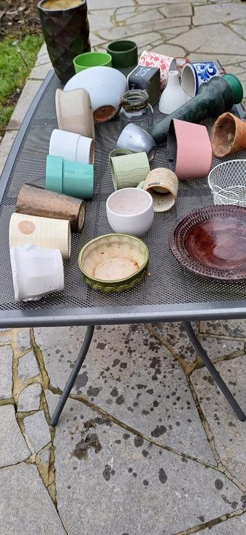 Lot de cache-pots et vases, Enlèvement
