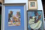 3 Tableaux vintage - Congo - Haïti, Antiquités & Art, Curiosités & Brocante, Enlèvement ou Envoi