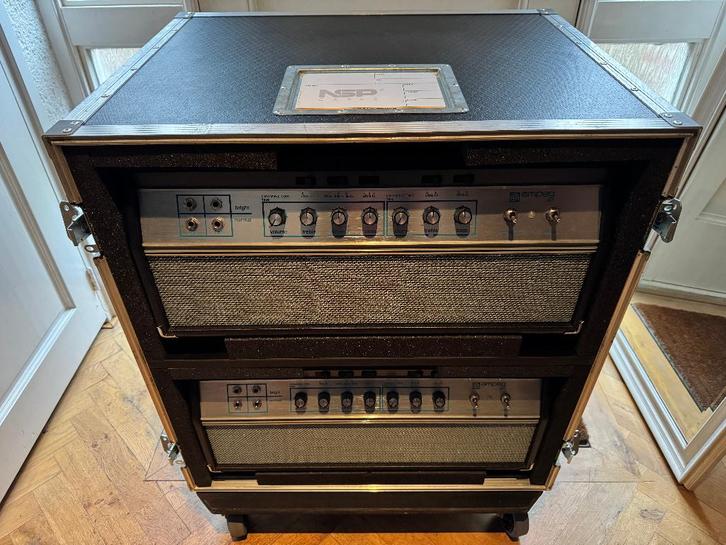 2x Ampeg SVT Heritage 50th Anniversary USA + NSP Flightcase, Musique & Instruments, Amplis | Basse & Guitare, Utilisé, Guitare basse