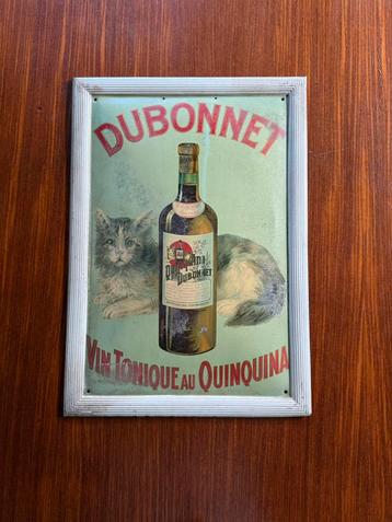 Antiek blikken DUBONNET reclamebord beschikbaar voor biedingen