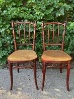 Bekende THONET stoelen, Ophalen, Riet of Rotan, Twee, Bruin