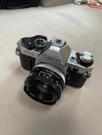 [*CANON*] Canon AE-1 Program + FD 50mm 1:1.8 s.c. beschikbaar voor biedingen