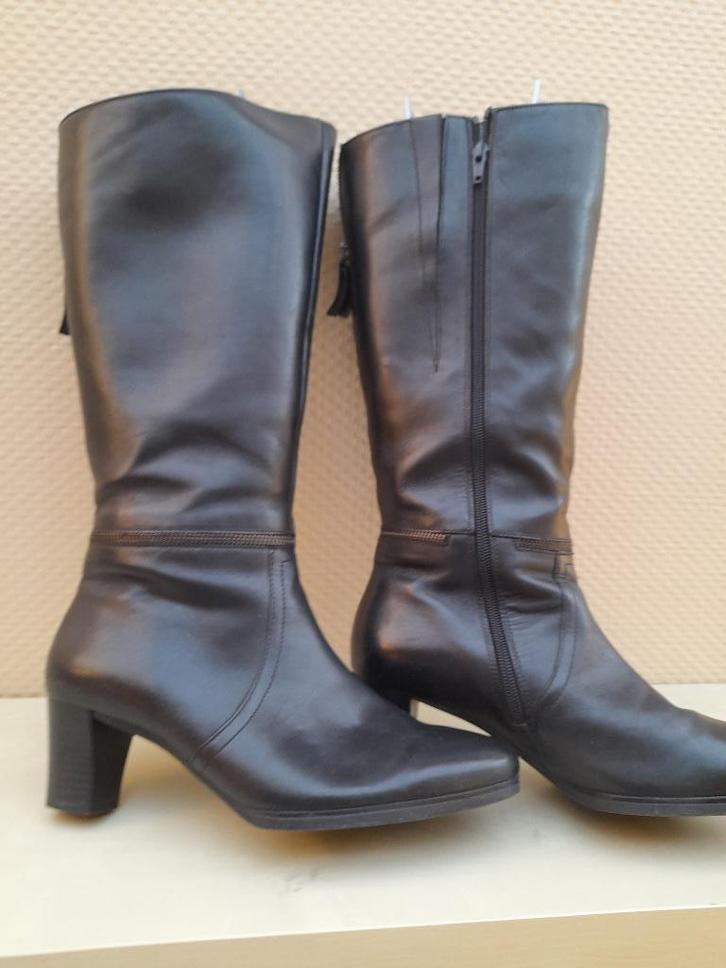 Zwarte Gabor laarzen maat 40 - breedte G, Kleding | Dames, Schoenen, Zo goed als nieuw, Hoge laarzen, Zwart, Ophalen