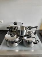 Demeyere 5-delige kookpottenset, Huis en Inrichting, Keuken | Potten en Pannen, Ophalen of Verzenden, Gebruikt, Kookpan of Snelkookpan