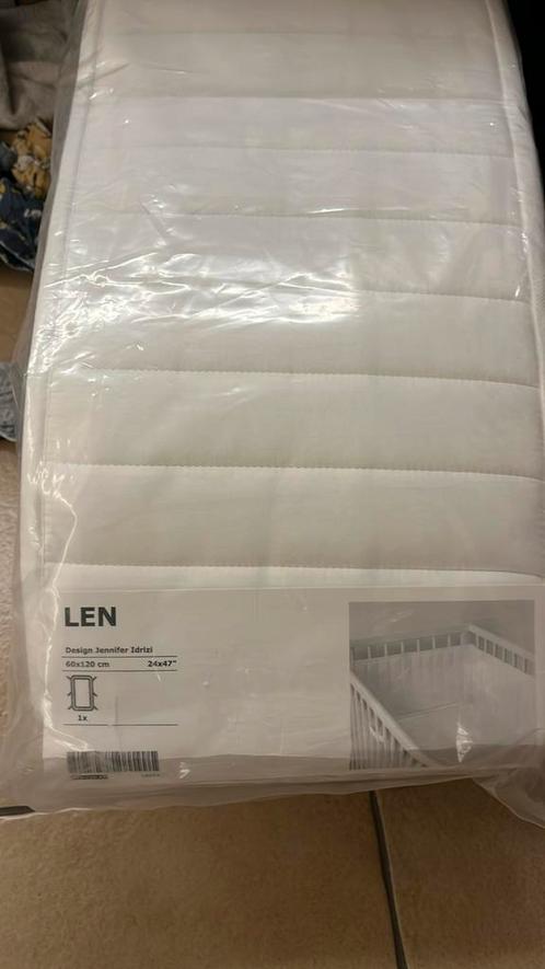 Len 60x120 babybedbeschermer, Huis en Inrichting, Slaapkamer | Matrassen en Bedbodems, Zo goed als nieuw, Ophalen