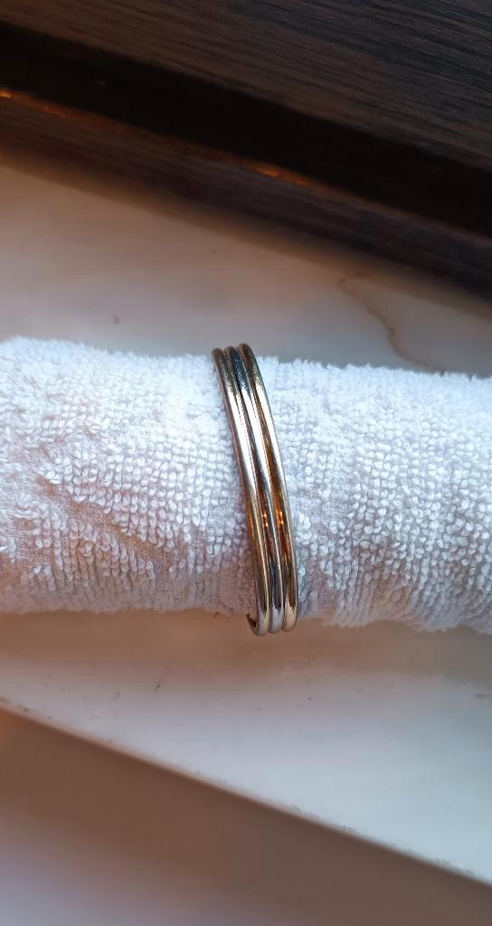Magnetische armband met koper en germanium. ‍️ 😀, Handtassen en Accessoires, Armbanden, Gebruikt, Goud, Zilver, Ophalen of Verzenden