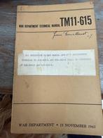 Ministerie van Oorlog Technical manual TM11-615 - 1943, Ophalen