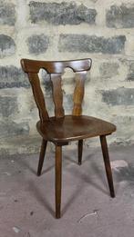 Stevige eiken houten café-stoelen 15st, Vijf, Zes of meer stoelen, Gebruikt, Bruin, Hout