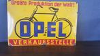 Plaque émaillée Opel vélo Fitz Fahrrad 50 x 33 cm, Antiquités & Art, Enlèvement ou Envoi
