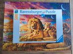 Ravensburger puzzel 500 leeuwenfamilie, Gebruikt, Ophalen of Verzenden