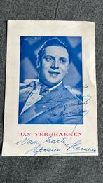 Jan Verbraeken : flyer door 3 artiesten gesigneerd, Boeken, Ophalen of Verzenden