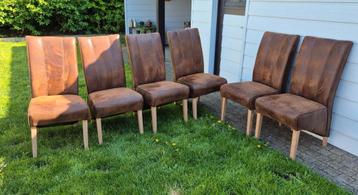 Woonkamer stoelen, Huis en Inrichting, Stoelen, Ophalen, Zo goed als nieuw, Bruin