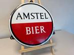 AMSTEL BIER emaille reclamebord, Verzamelen, Ophalen of Verzenden, Gebruikt, Reclamebord