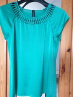 Top "Marccain" T.38, Comme neuf, Vert, Taille 38/40 (M), Sans manches
