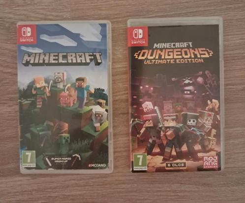 Minecraft + dungeons Ultimate Switch | goede staat, Games en Spelcomputers, Games | Nintendo Switch, Zo goed als nieuw, Ophalen