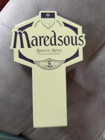 Maredsous emaille tapplaatje, uniek! beschikbaar voor biedingen
