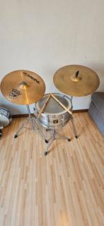 Sanare drum, drumstoel, cymbals en statieven, Muziek en Instrumenten, Ophalen, Gebruikt