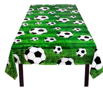 Groen tafelkleed voetbal (5), Ophalen of Verzenden, Nieuw, Feestartikel
