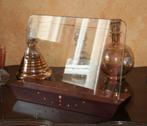 Grote Art Deco stijl fotolijst (hout, glas, marqueterie), Ophalen