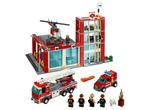 LEGO 60004: brandweerkazerne, ZGAN, 100% compleet + doos!, Complete set, Ophalen of Verzenden, Lego, Zo goed als nieuw