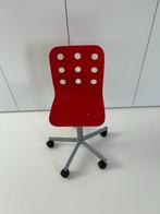 Bureaustoel Kind rood Hout, Huis en Inrichting, Ophalen, Gebruikt, Rood, Bureaustoel