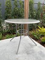 Glazen tuintafel voor 4 personen, Tuin en Terras, Ophalen, Zo goed als nieuw, Aluminium