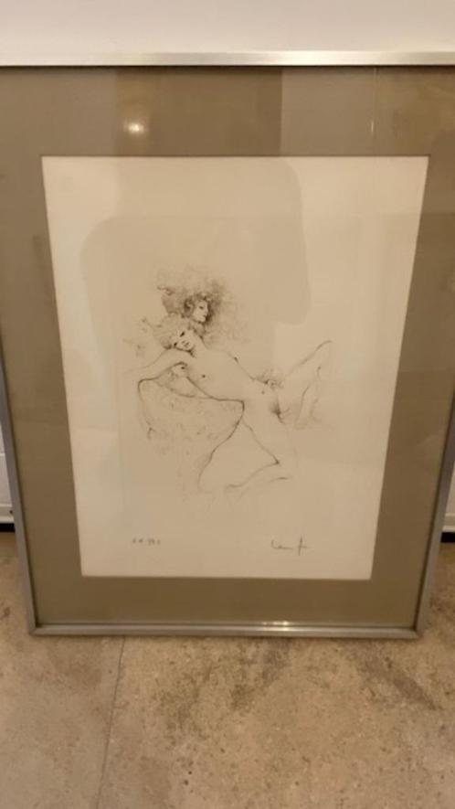 Gravure 2 femmes nues par LEONOR FINI - Tableau encadrée par, Antiek en Kunst, Kunst | Litho's en Zeefdrukken, Ophalen