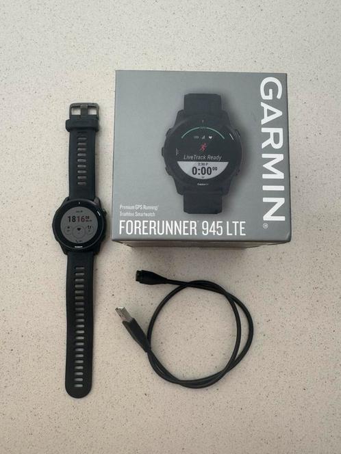 Garmin forerunner 945 LTE, Handtassen en Accessoires, Sporthorloges, Gebruikt, Android, Zwart, Ophalen