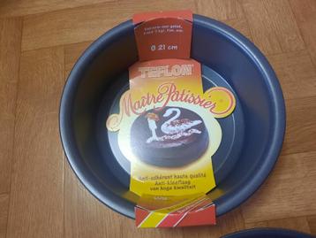 nieuwe ronde bakvorm Maitre Patissier dia21cm antikleeflaag  beschikbaar voor biedingen