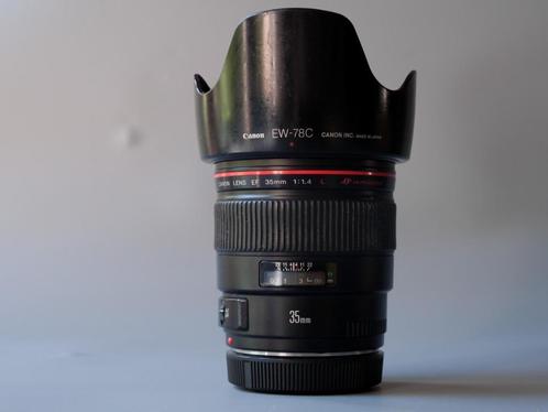 Canon EF 35mm f/1.4L USM – L-serie kwaliteit, Audio, Tv en Foto, Foto | Lenzen en Objectieven, Zo goed als nieuw, Standaardlens