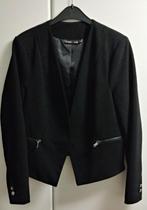 Zwarte blazer zonder kraag en zonder sluiting, maat 44, Vêtements | Femmes, Vestes & Costumes, Enlèvement ou Envoi, Comme neuf