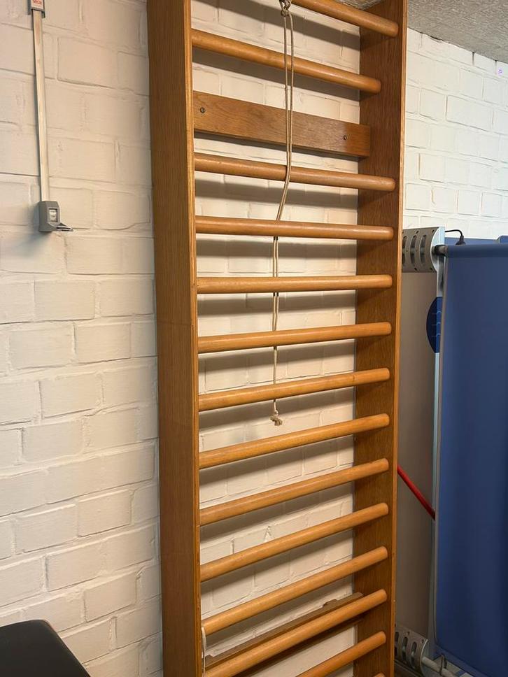 Houten gymrek / Zweedse ladder – massief hout, Doe-het-zelf en Bouw, Ladders en Trappen, Ophalen