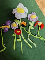 Leuke stoffen decoratie  "happy birthday " bloemen, Ophalen of Verzenden