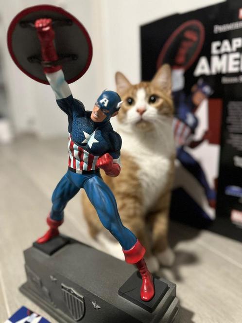 Marvel Premier Collection: Captain America Statue, Collections, Statues & Figurines, Neuf, Enlèvement